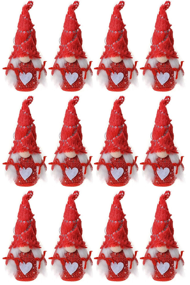 Sweetums novogodišnja dekoracija, patuljci devojčice 17 cm 12 kom