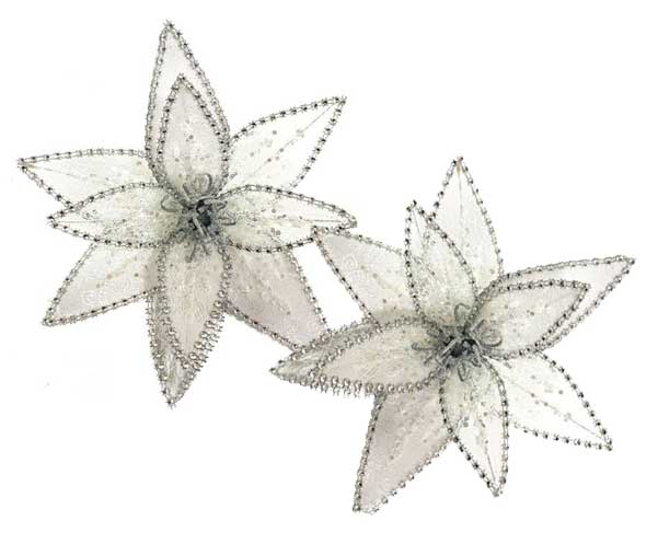 Novogodišnji ukras Cvet 2kom.22cm