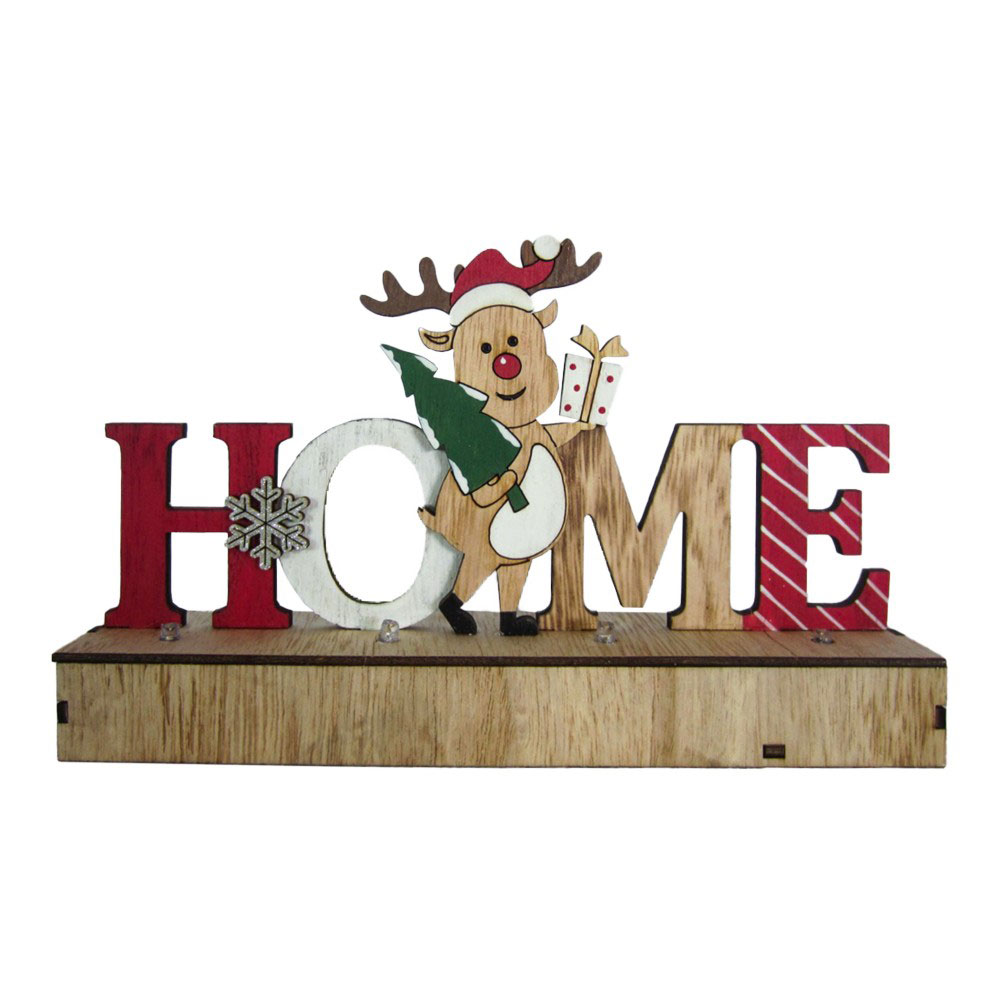 Novogodišnja dekoracija za kuću Home 22x14cm