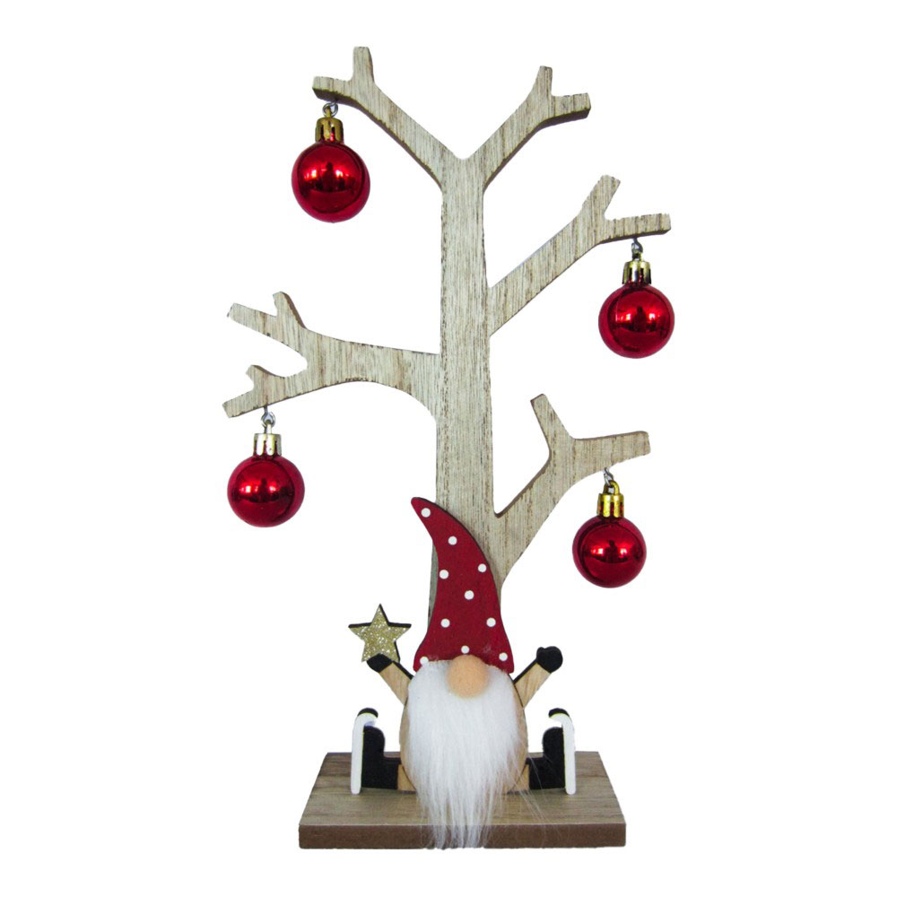 Novogodišnja drvena dekoracija za kuću Drvo 30cm 2 komada - Image 1