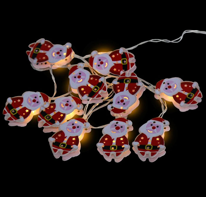 Festa Novogodišnje lampice na baterije Deda Mraz 10LED - Image 1