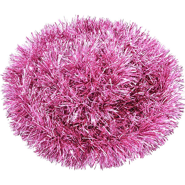 Novogodišnja dekoracija roze girlanda 270 cm