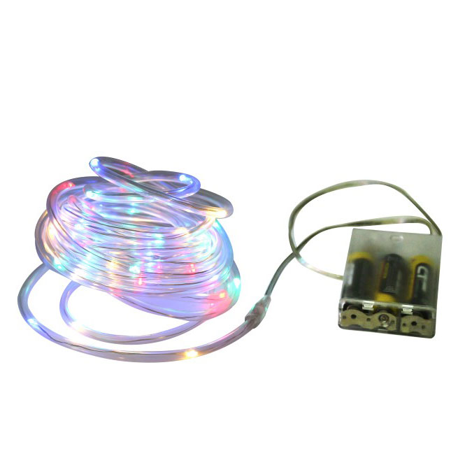 Novogodišnje lampice Multikolor 50LED u crevu 540cm  na baterije