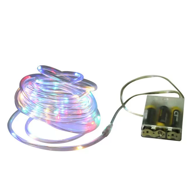 Novogodišnje lampice Multikolor 50LED u crevu 540cm na baterije