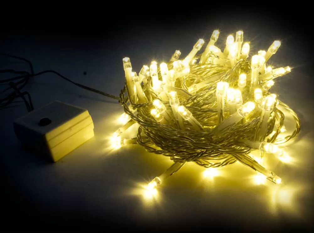 Novogodišnje sijalice 100LED 5m toplo bela sa kontrolorom