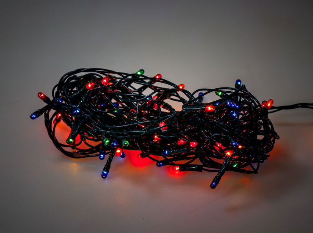 Novogodišnje sijalice 100LED 5m multikolor sa kontrolorom - Image 1