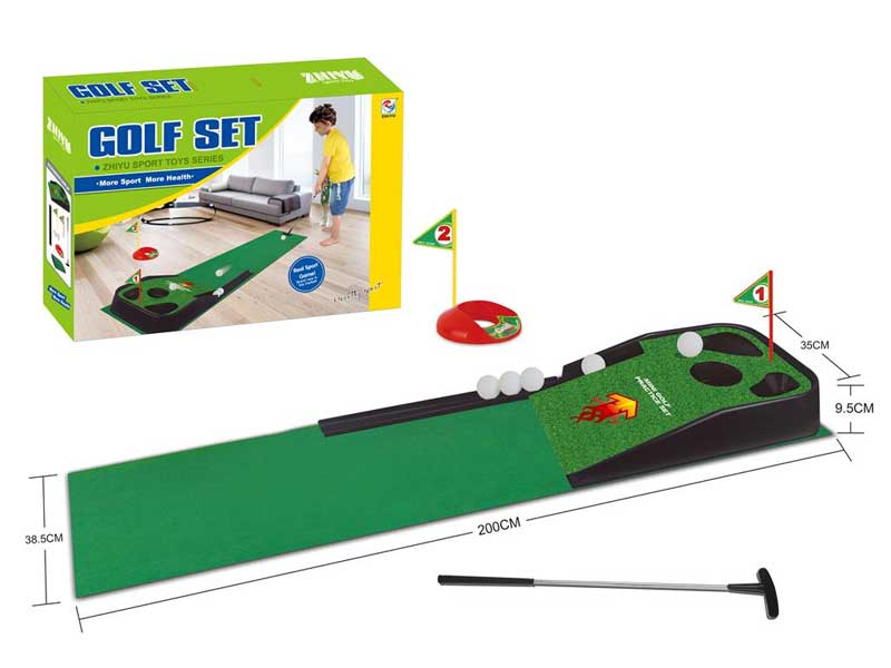 Sobni golf set sa stazom dužine 2m