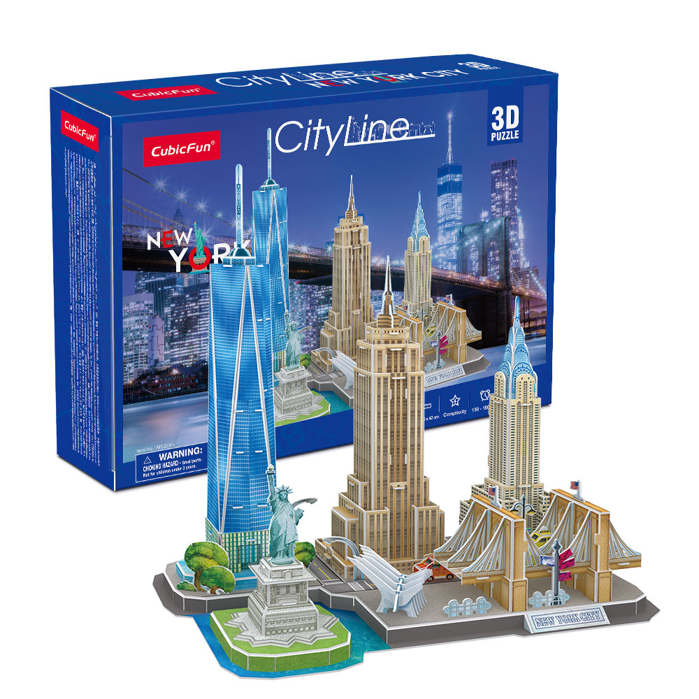 CubicFun 3D Puzzle City Line New York City MC255h