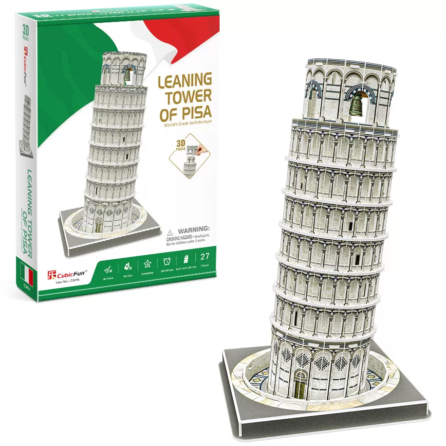 CubicFun 3D Puzzle Krivi Toranj U Pizi C241h