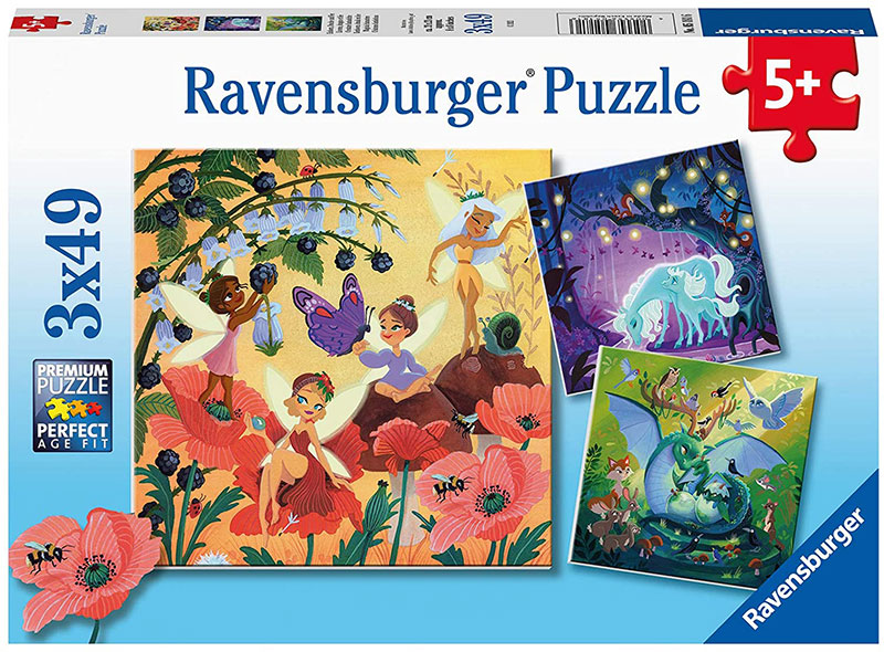 Bajkovita stvorenja Puzzle slagalica 3x49 delova Ravensburger 05181