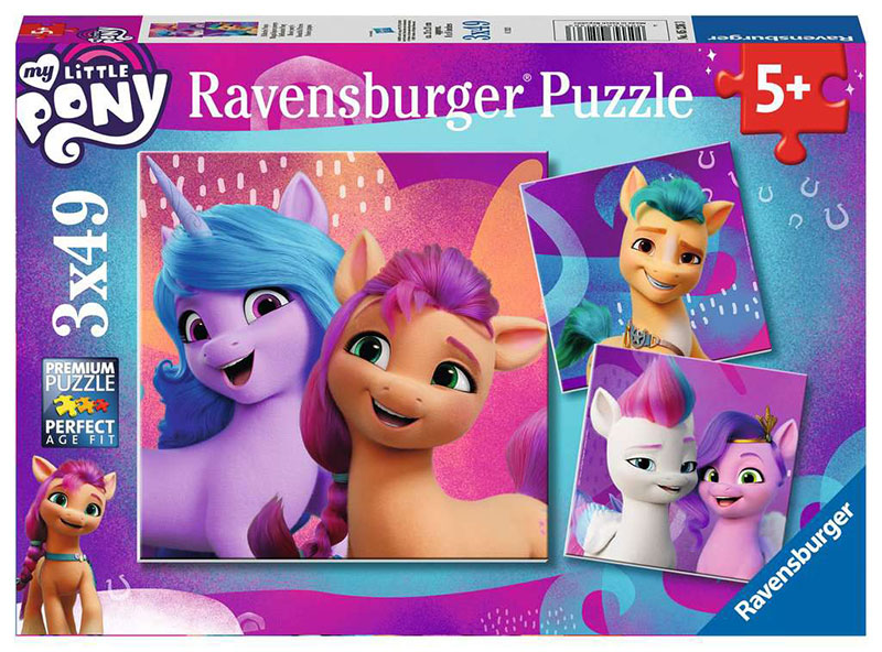 My Little Pony Puzzle slagalica 3x49 delova Ravensburger 05236
