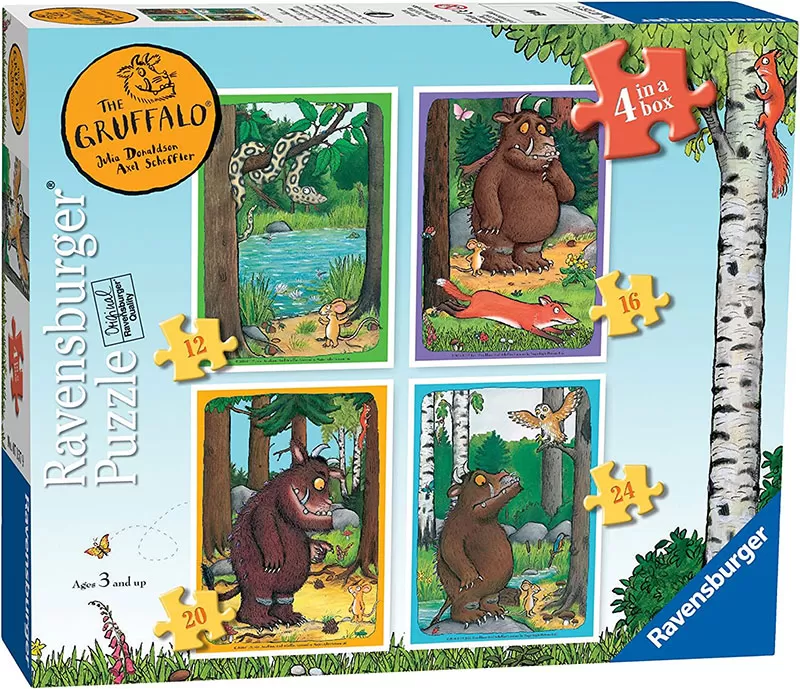 Šumsko čudovište Gruffalo Puzzle 4 slagalice Ravensburger 07157