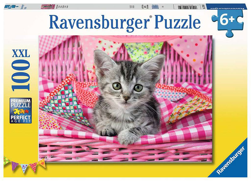 Ravensburger Puzzle 100 XXL delova Mače u ružičastom 12985