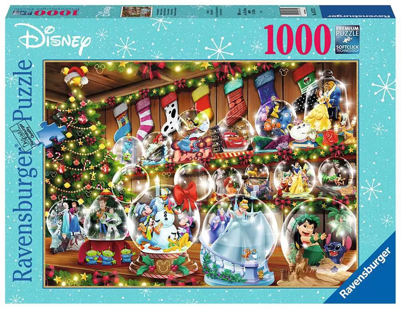 Ravensburger Puzzle slagalica 1000 delova Disney Snežne kugle