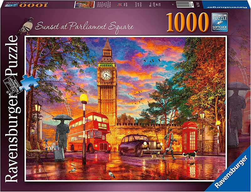 Ravensburger Puzzle slagalica 1000 delova London - Zalazak sunca nad Parlamentom 12000184