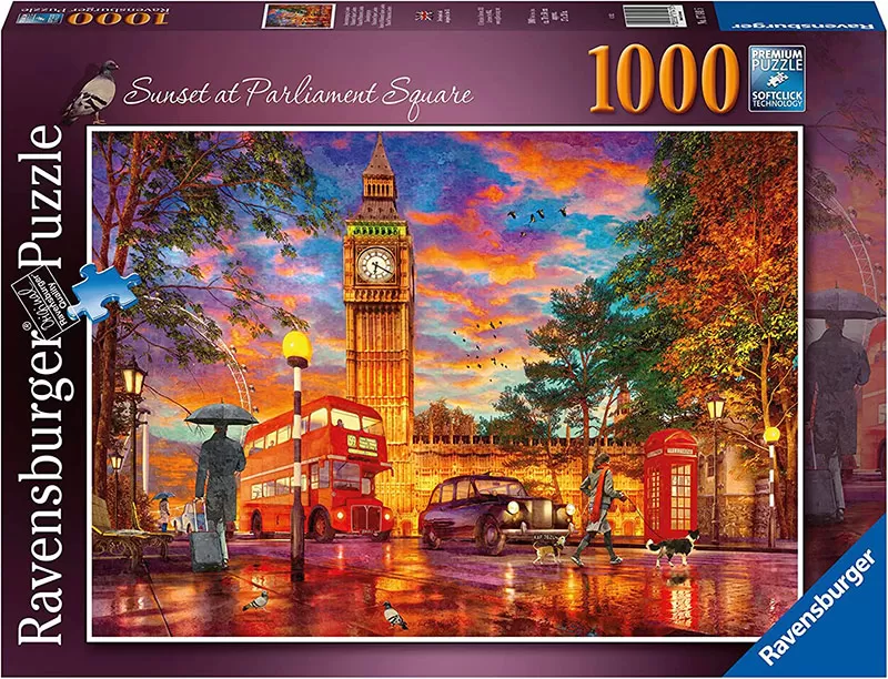 Ravensburger Puzzle slagalica 1000 delova London - Zalazak sunca nad Parlamentom 12000184