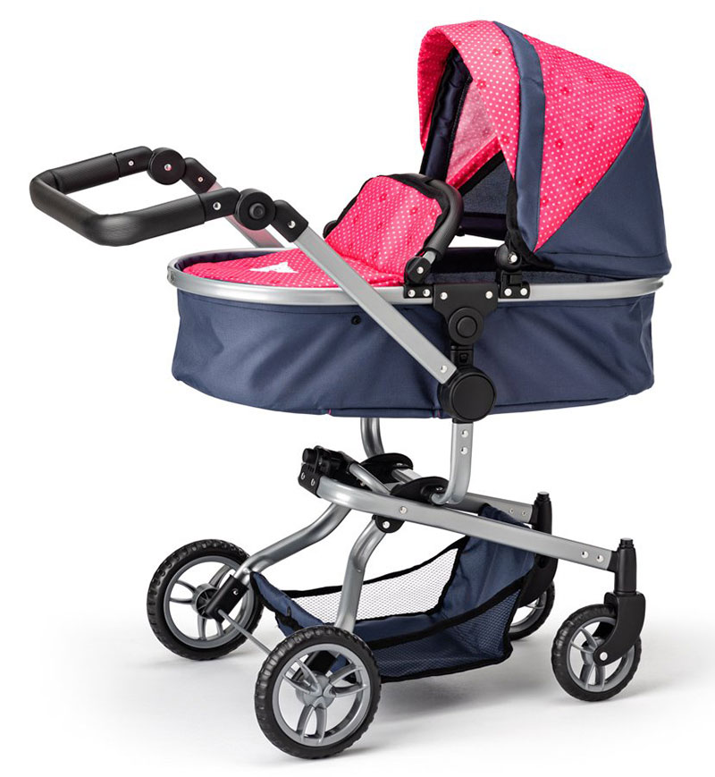 WOODY Multifunkcionalna kolica za lutke sa nosiljkom Chichi Cats 91518 - Image 1