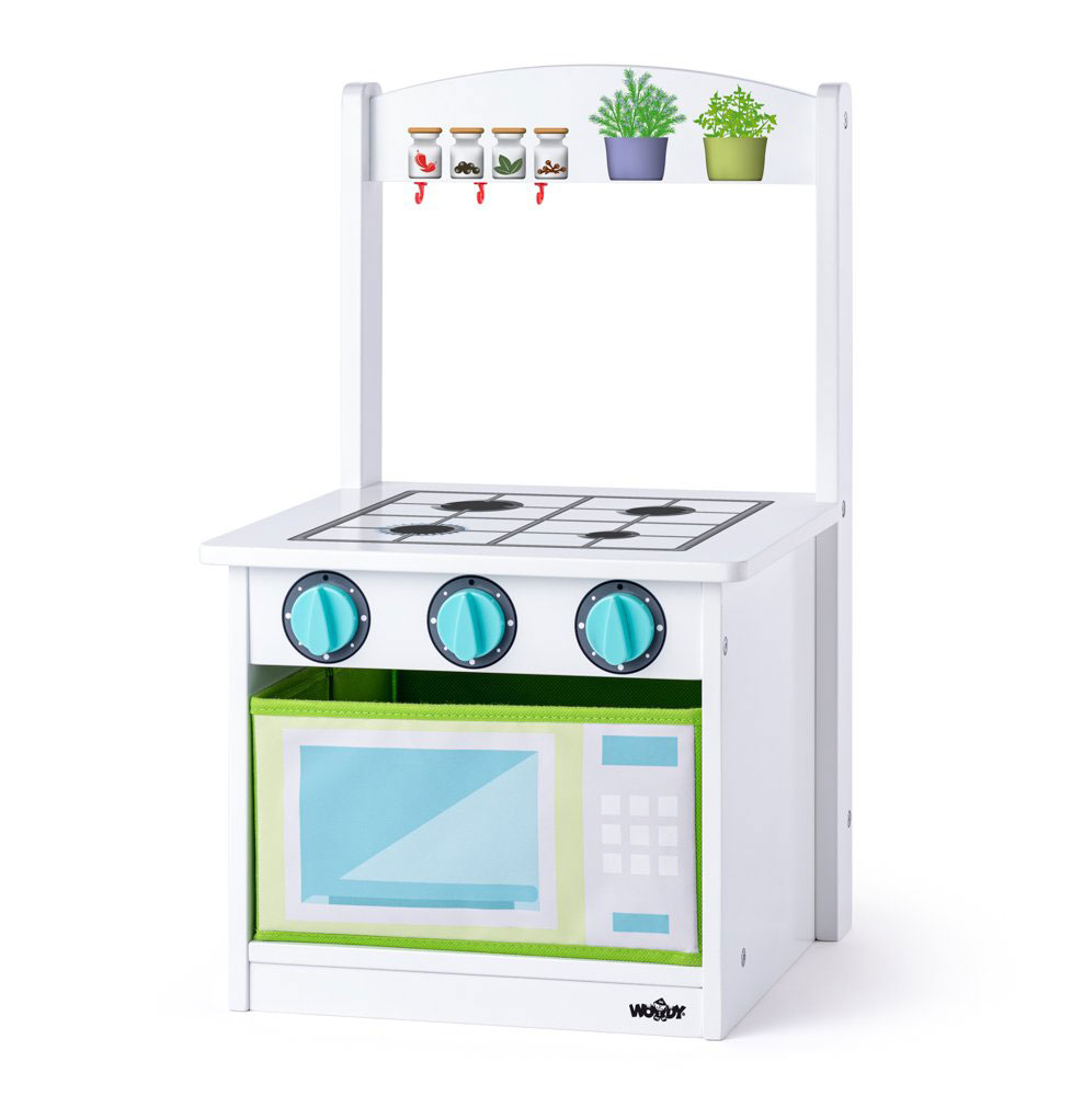 WOODY Drvena kuhinjica i stolica sa prostorom za odlaganje 90259 - Image 1