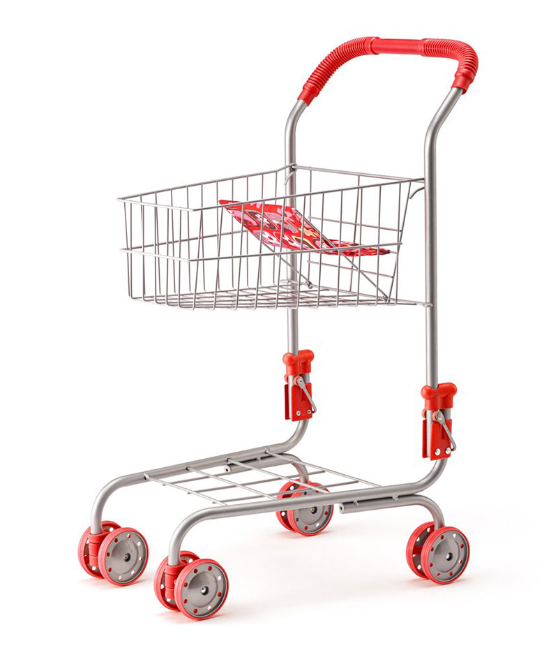 WOODY Igračka Kolica za supermarket 91521 - Image 1