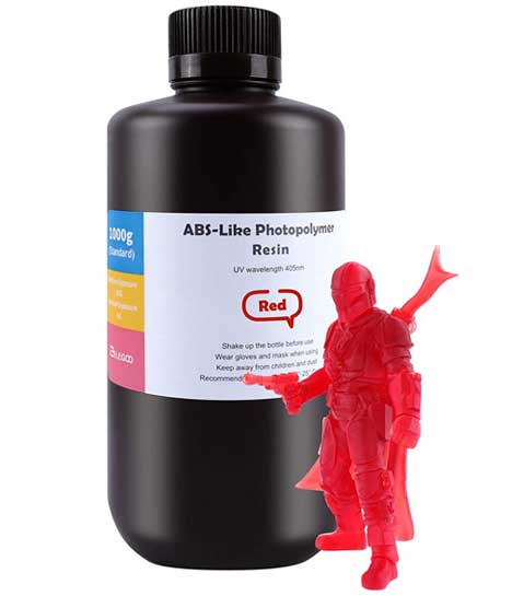 Elegoo Smola za SLA 3D štmpače 1kg Crvena ABS-like