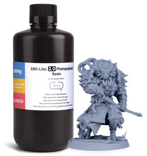 Elegoo Smola za SLA 3D štmpače 1kg Siva ABS-like 2.0