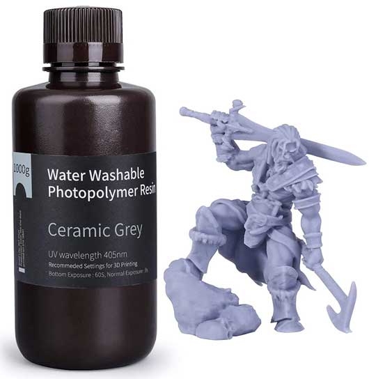 Elegoo Periva smola za 3D štmpače 1kg Ceramic Grey