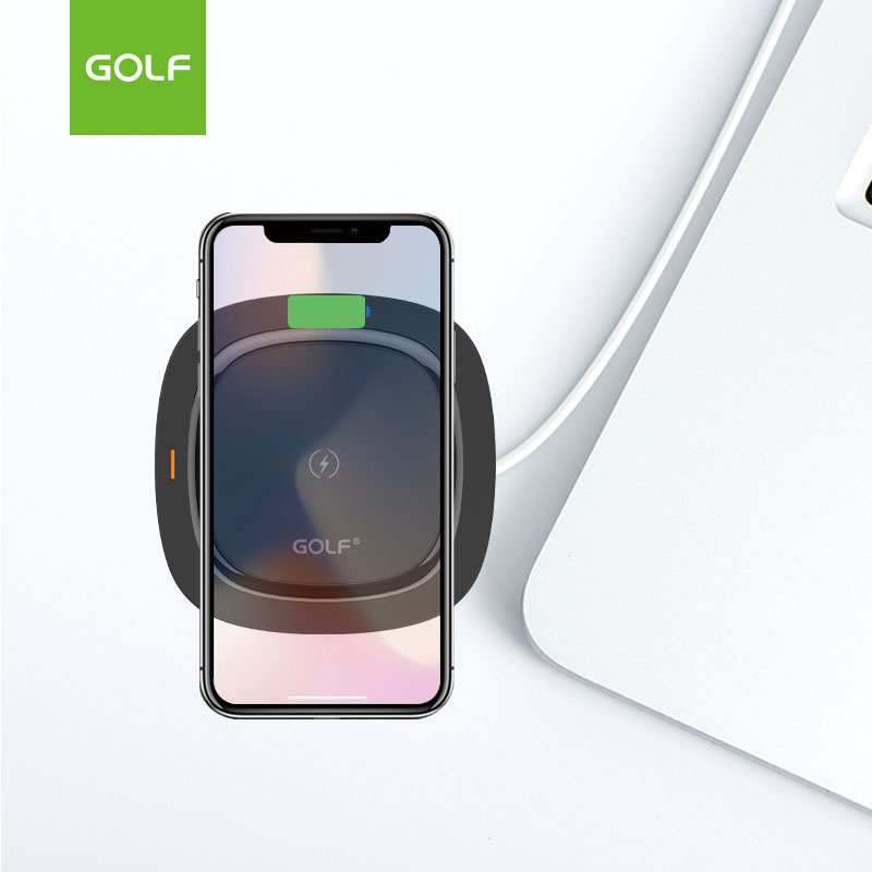 Golf WQ5 PRO brzi bežični punjač 10W u crnoj boji