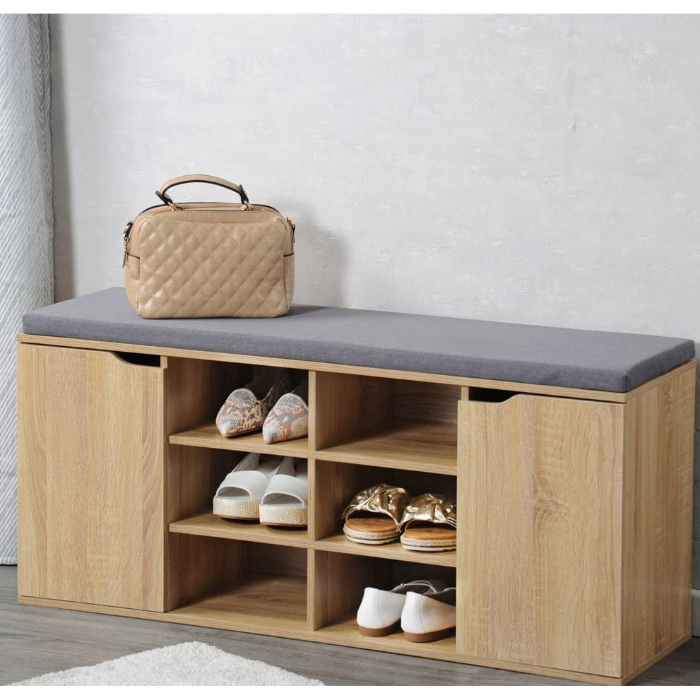 Cipelarnik sa sivim jastukom Kesper 15928