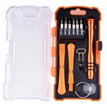 Set preciznih alata za mobilne telefone Villager 17 kom.