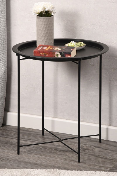 Kesper sklopivi klub stočić 40 cm crni