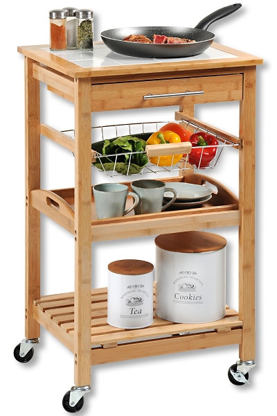 Višenamenska polica sa točkićima Kesper 25776