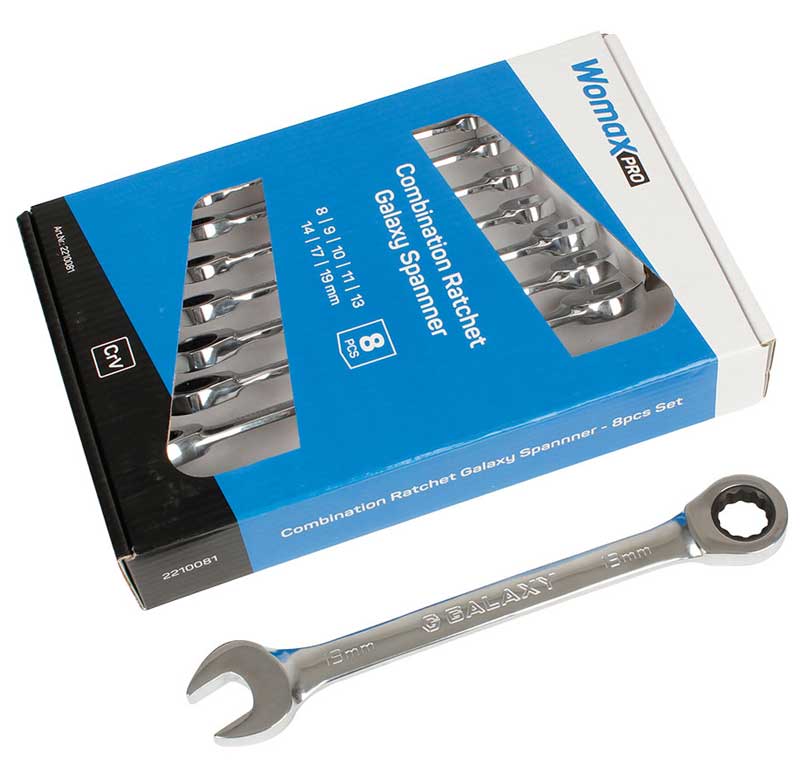 Garnitura viljuškastih ključeva sa račnom 8kom. 8-17 2210081 - Image 1