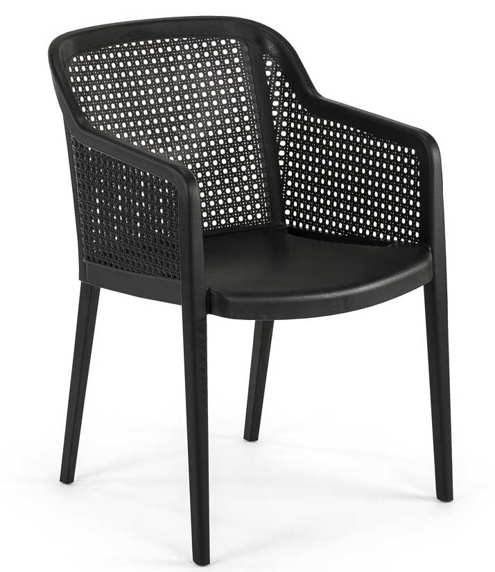 Baštenska stolica Tilia Octa Black