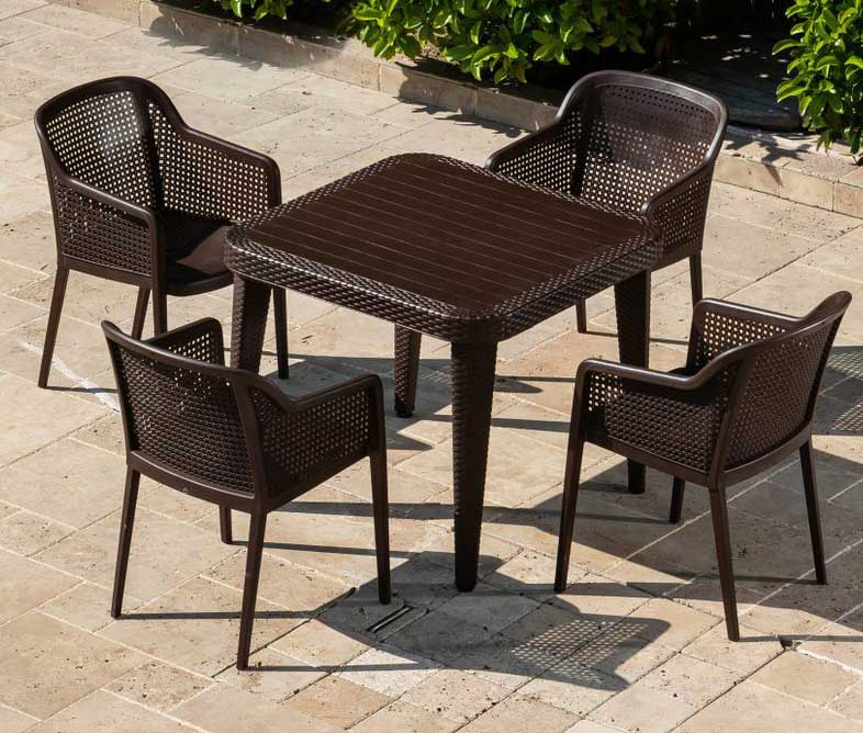 Tilia Garnitura za baštu ili terasu Octa + Osaka 90 Brown