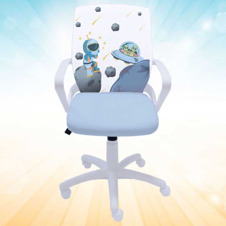 Dečija radna stolica Fly White Alien