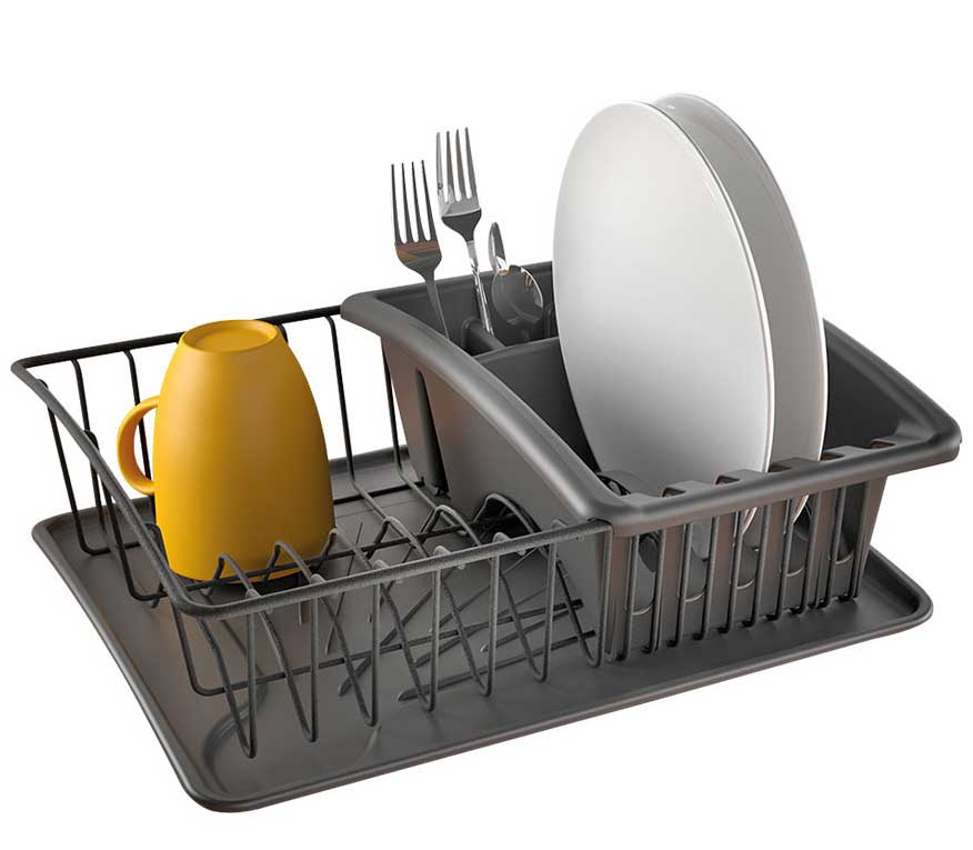 Metaltex Stalak za sušenje posuđa AquaTex Plus Lava