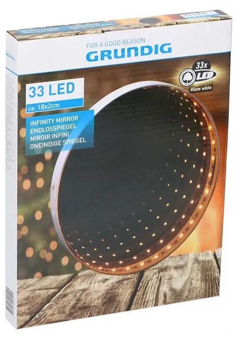 Beskonačno Ogledalo Sa LED Svetlom Grundig 18cm