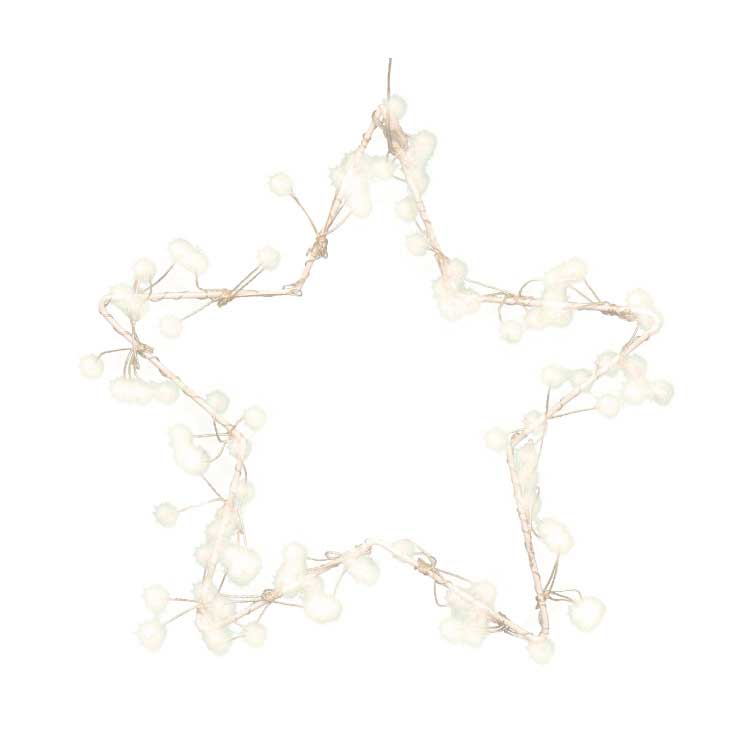 Dekorativna svetleća zvezda 30x30cm 115 LED Na baterije