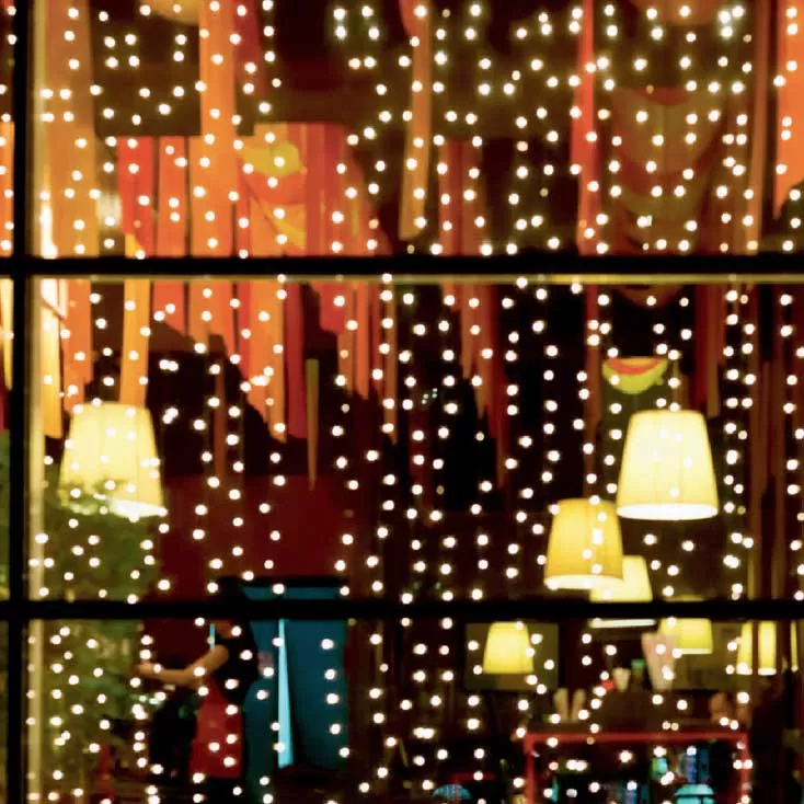 Svetleća zavesa sa 294 hladno bele LED diode