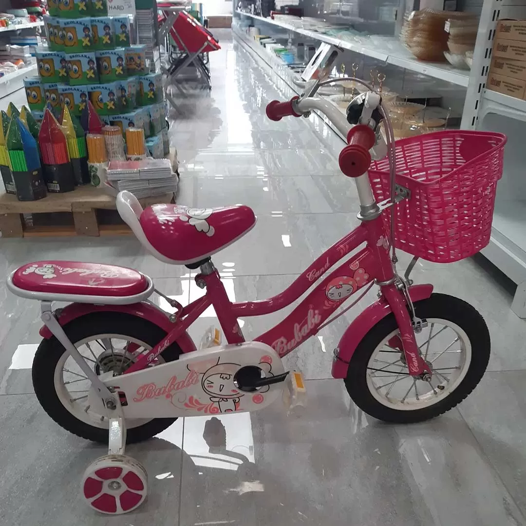 Dečiji Bicikl Sa Pomoćnim Točkovima - 12 Inča - Ciklama