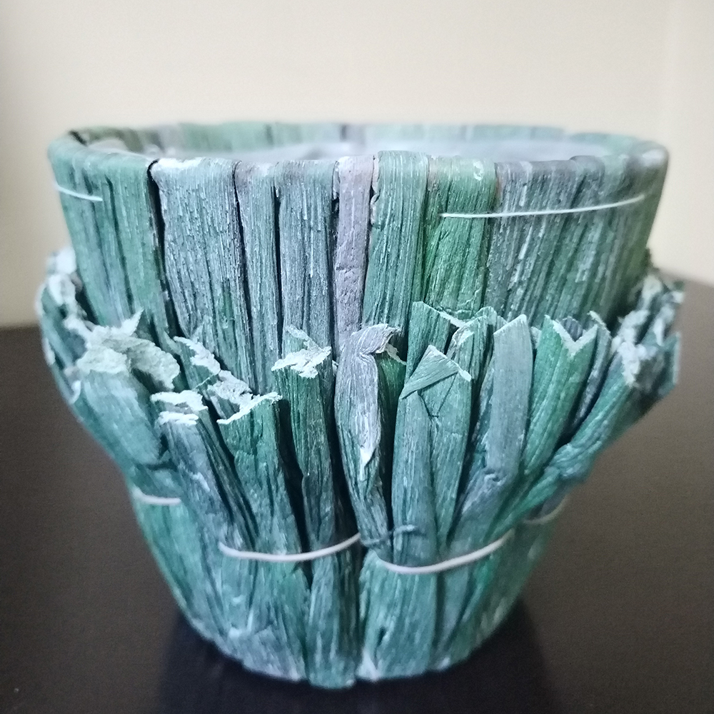 Dekorativna korpica od bambusa 13x12cm