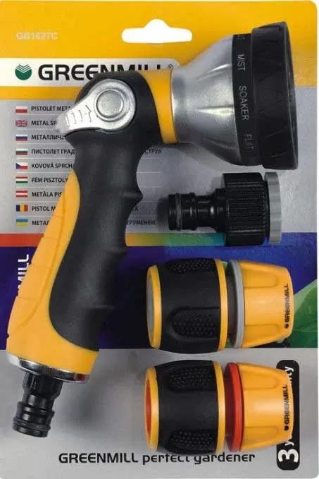 Multifunkcionalna mlaznica za baštensko crevo sa konektorima Greenmill GB1627C