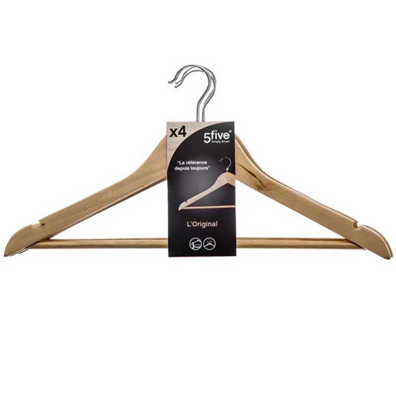 Ofingeri Drveni Pakovanje od 4 Komada 5five Simply Smart