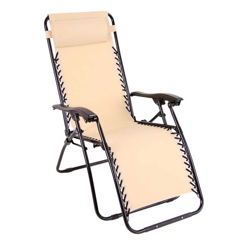 Sklopiva Stolica Ležaljka Za Opuštanje Dajar Patio Beige