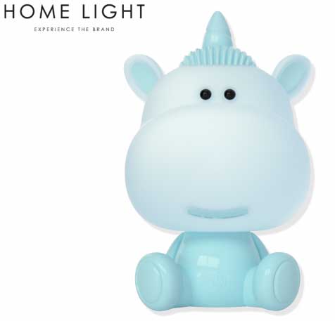 Dečija lampa sa podesivim RGB LED svetlom Unicorn Blue