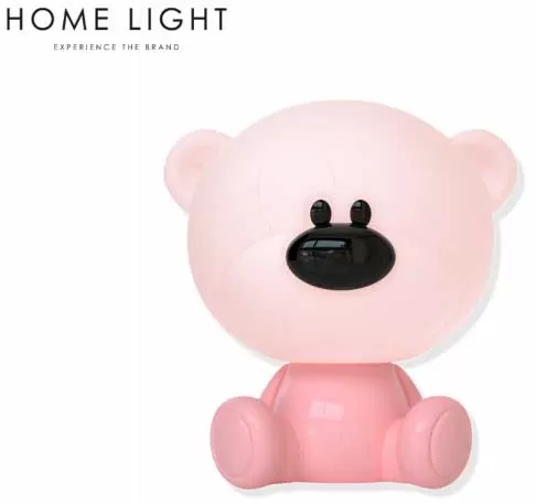 Dečija lampa sa podesivim RGB LED svetlom Bear Pink
