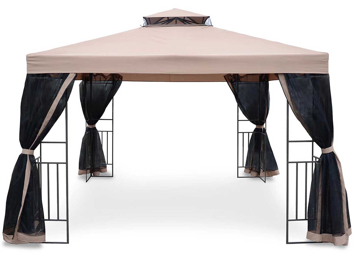 Paviljon Gazebo Sa Komarnicima - Zavesama Fieldmann 3 x 3 m