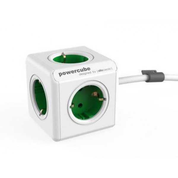 PowerCube produžni kabl sa 5 utičnica 1.5m Green