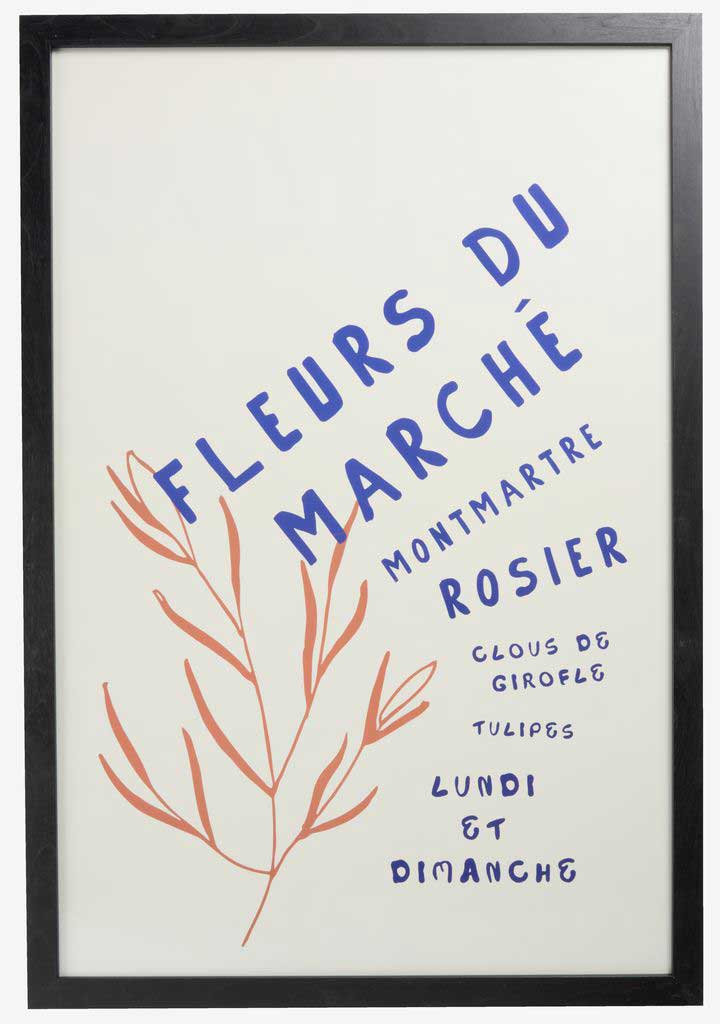 Veliki Crni Ram Za Slike od Medijapana 60 x 90 cm