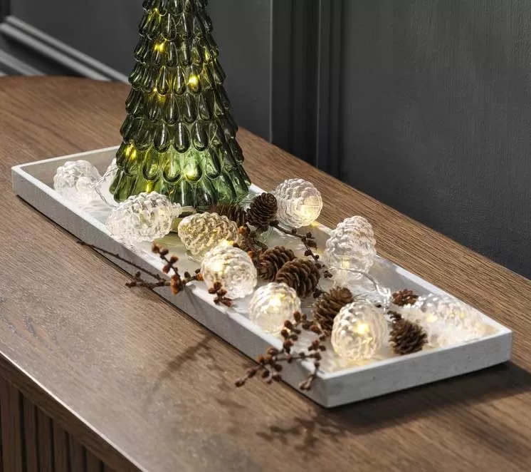 Novogodišnje lampice na baterije Šišarke Sa tajmerom